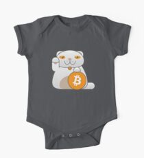 Bitcoin Kitty Baby Body Kurzarm
