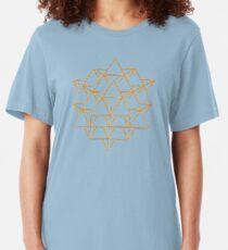64 sided tetrahedron Slim Fit T-Shirt