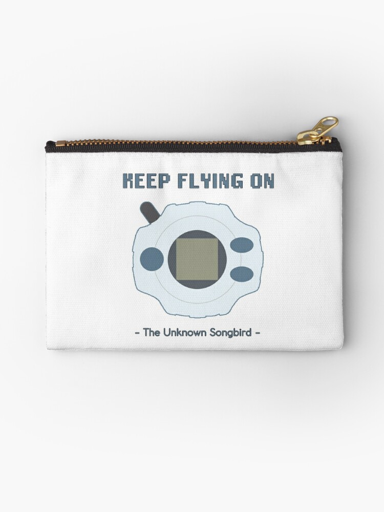 Keep Flying On Digimon Adventure Tri Op 1 English Lyrics For Butter Fly Zipper Pouch