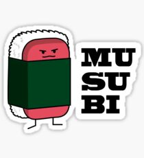 Happy Hawaiian Musubi Spam Sushi Nori Seaweed Sticker