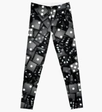 Schwarze Würfel Leggings