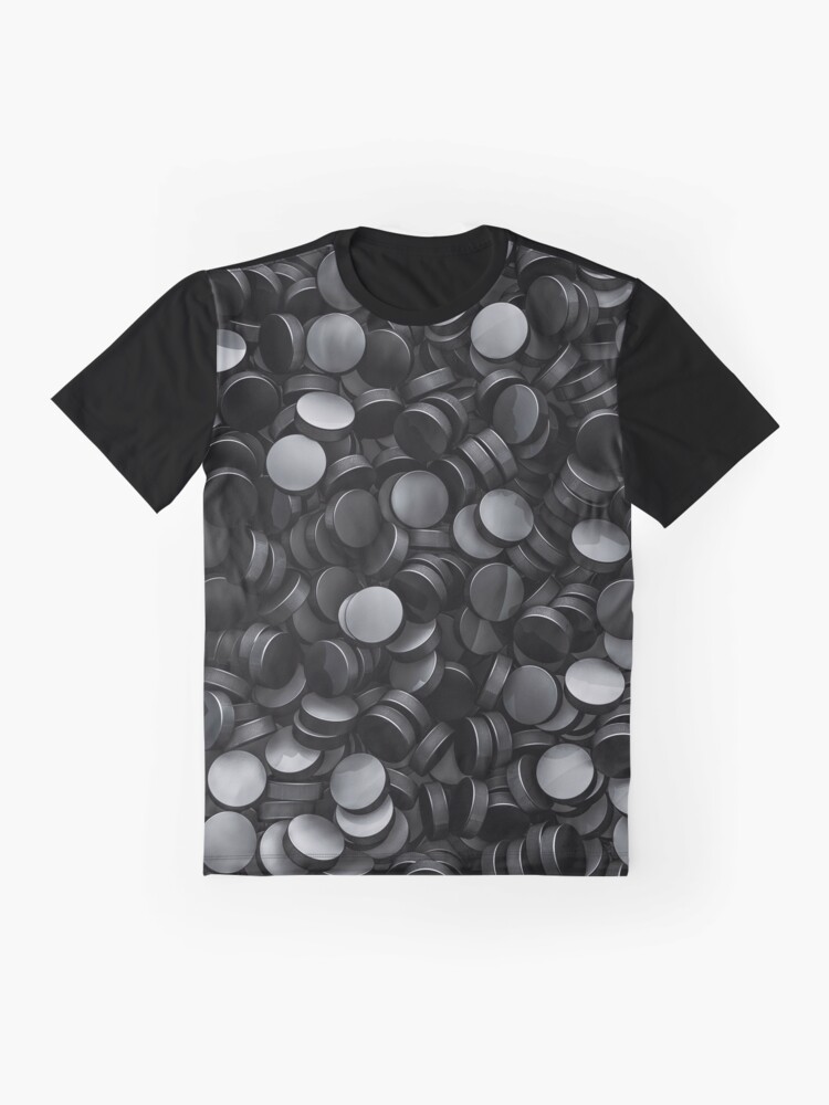 Alternate view of Hockey pucks Graphic T-Shirt