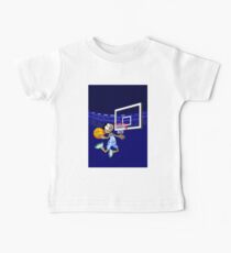 Boy basketball player jumping to score Baby Tee
