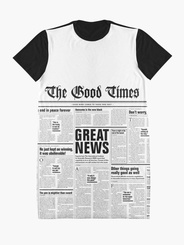Alternate view of The Good Times Vol. 1, No. 1 Graphic T-Shirt Dress