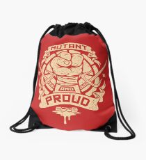 Mutant and Proud! (Raph) Drawstring Bag
