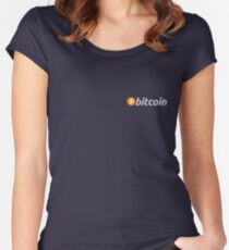 Bitcoin Pocket Women's Fitted Scoop T-Shirt