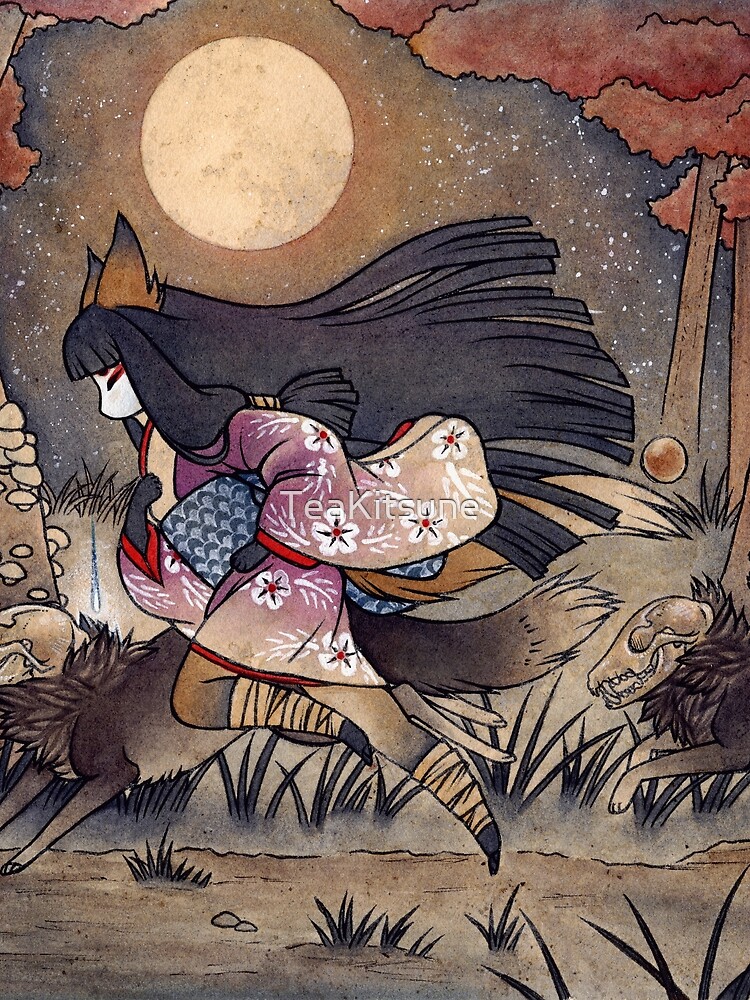 Running With Monsters - Kitsune Fox Yokai by TeaKitsune