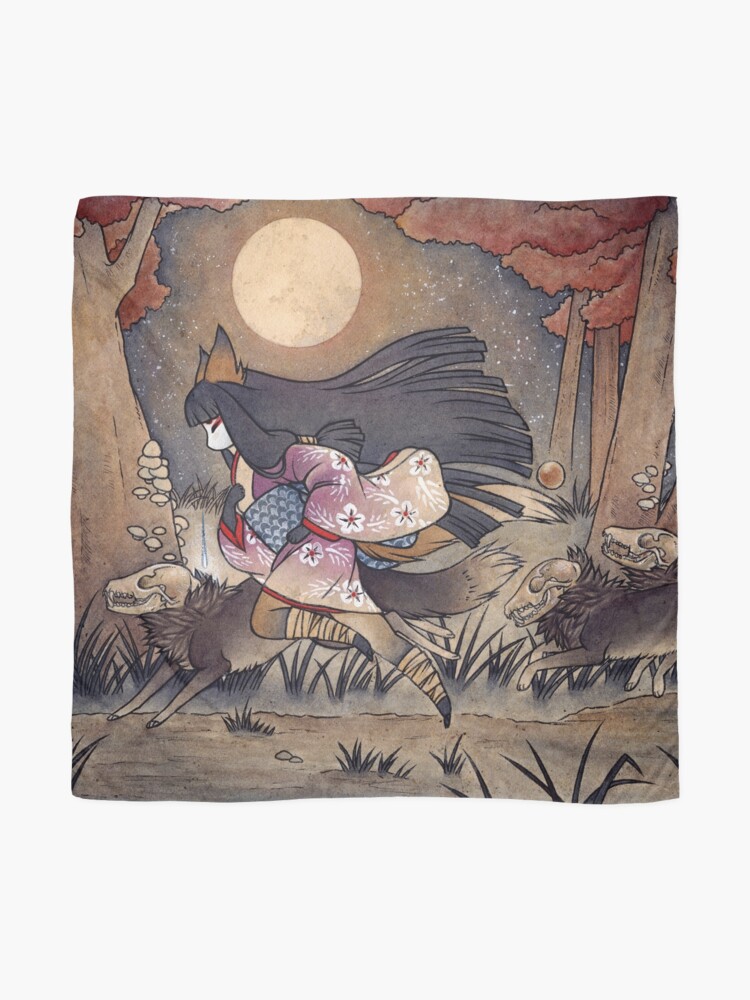 Alternate view of Running With Monsters - Kitsune Fox Yokai Scarf