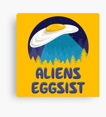 Aliens Eggsist Canvas Print