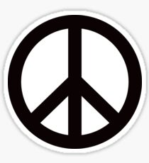 Peace sign symbol Sticker