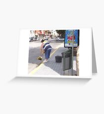 " A clean sweep " Greeting Card