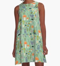 Märchengarten A-Linien Kleid