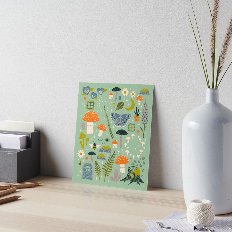 Fairy Garden Art Board Print