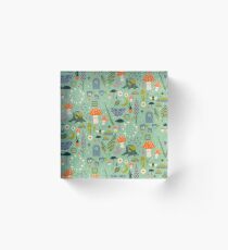Fairy Garden Acrylic Block