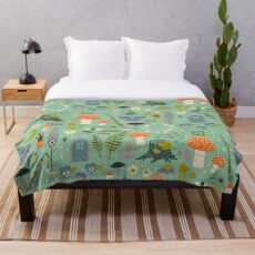 Fairy Garden Throw Blanket