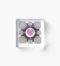 Companion Cube Portal Acrylic Block