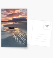 Singing Sands. Rock Pool at Sunset. Isle of Eigg. Small Isles. Scotland. Postcards