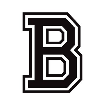 Letter - B (black) Sticker for Sale by Alphaletters