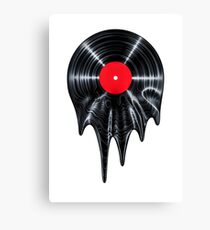 Melting vinyl Canvas Print