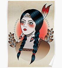 Native American Girl Poster