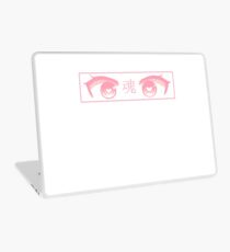 HEART EYES ( PINK PASTEL) - Sad Japanese Aesthetic Laptop Skin