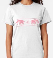 HERZ-AUGEN (ROSA PASTELL) - trauriges japanisches ästhetisches Classic T-Shirt