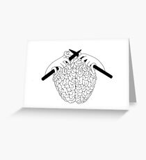 Brain Knitting Greeting Card