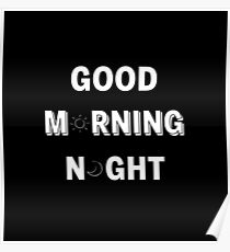 Póster BUENOS DÍAS / NOCHE NEGRO