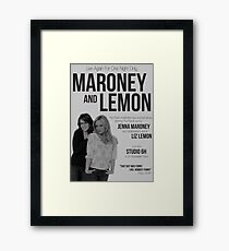 Maroney and Lemon Framed Print