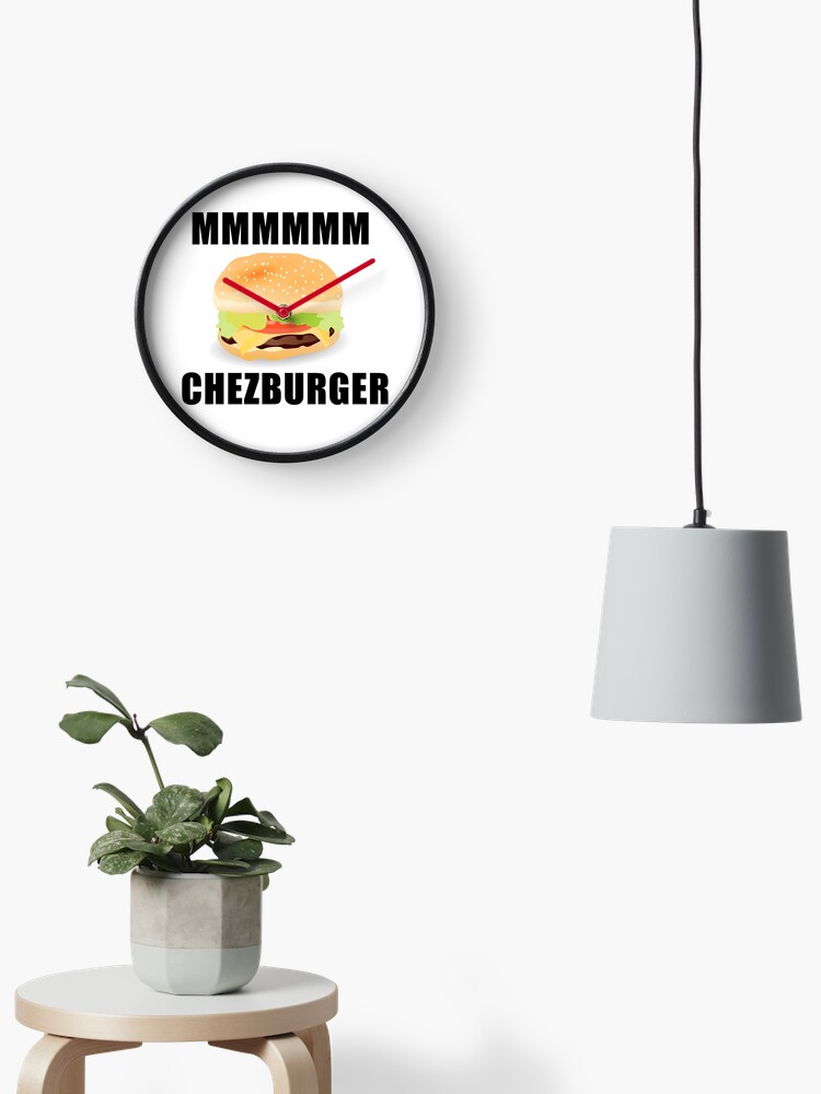 Roblox Mmm Chezburger Clock - roblox mmm chezburger framed art print