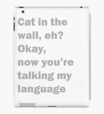Charlie Day - Cat in the wall iPad Case/Skin
