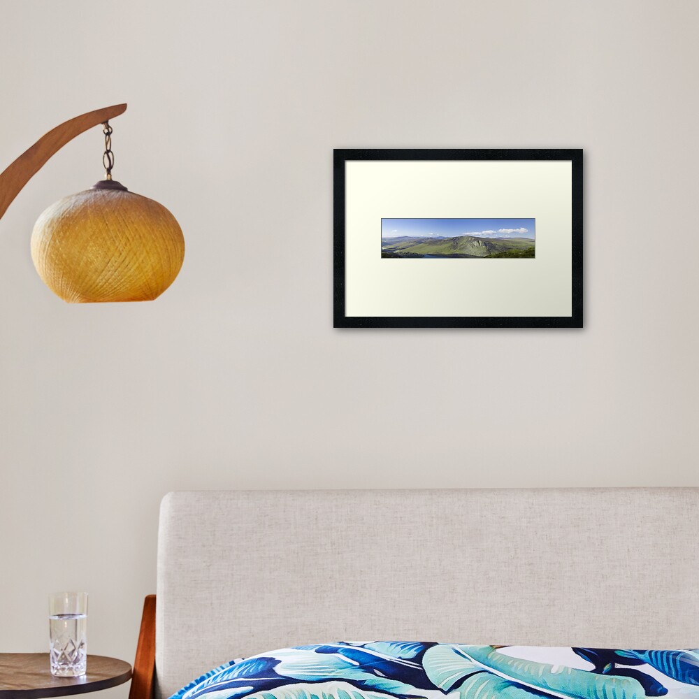 Wicklow Mountains, Ireland - Panoramic Framed Art Print