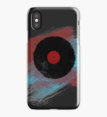 Vinyl Record - Modern Vinyl Records Grunge Design - Tshirt and more iPhone Case