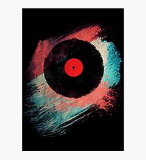 Vinyl Record - Modern Vinyl Records Grunge Design - Tshirt and more Photographic Print