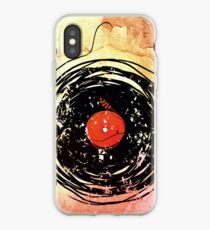 Enchanting Vinyl Records Grunge Art iPhone Case