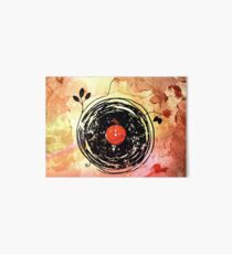 Enchanting Vinyl Records Grunge Art Art Board