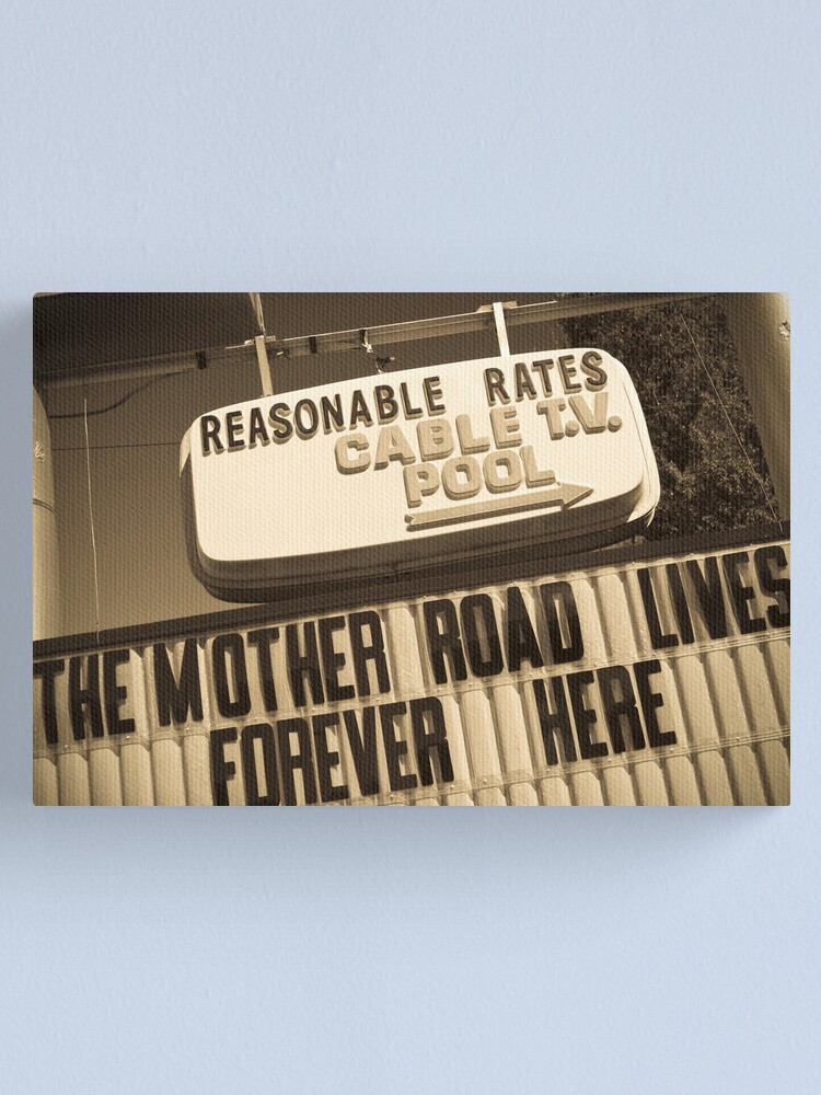 Alternate view of Route 66. Munger Moss Motel. Lebanon. Missouri. USA. Canvas Print