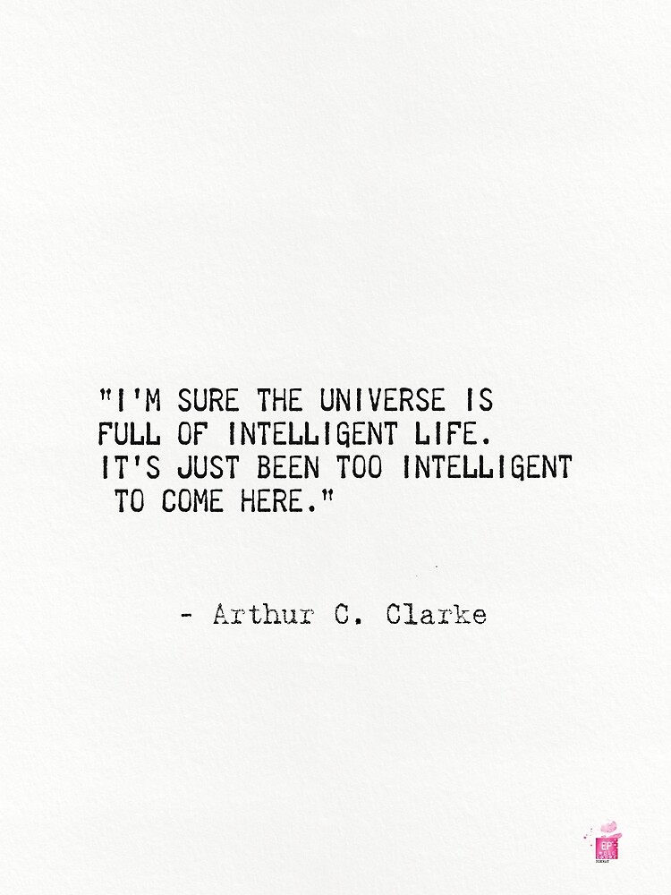 "Arthur C. Clarke Quote" By Epicpaper Quotes Shop | Redbubble