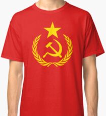Hammer and Sickle Communist Flag Classic T-Shirt