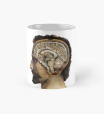 Vintage Anatomie Illustration des Gehirns Tasse (Standard)