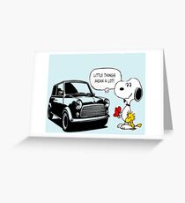 Mini things mean a lot Greeting Card