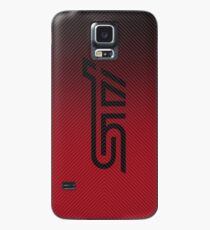 Funda/vinilo para Samsung Galaxy Fibra de carbono STI