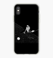Vinilo o funda para iPhone Astronauta aspirando las estrellas