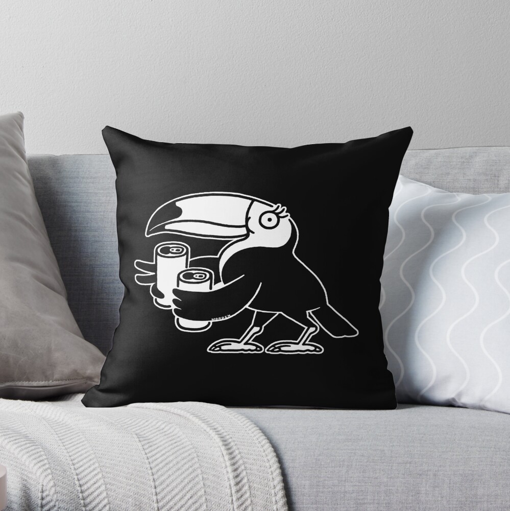Two Can Toucan Throw Pillow