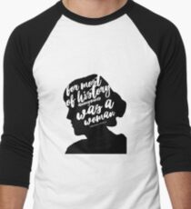 Virginia Woolf - Silhouette Men's Baseball ¾ T-Shirt