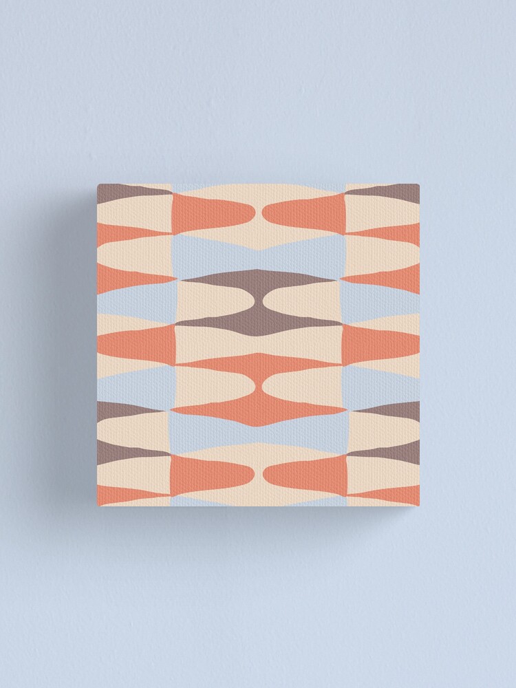 Alternate view of Zaha Blue Retro Canvas Print