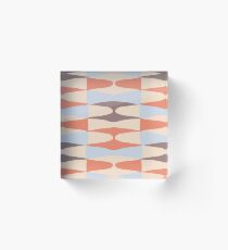 Zaha Blue Retro Acrylic Block