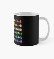 Regenbogen Super Mario - horizontale Version 2 Tasse (Standard)