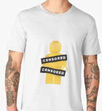 Lego Censored Naked Minifigure Men's Premium T-Shirt