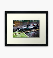 Lewis Hamilton Monza 2017 Framed Print